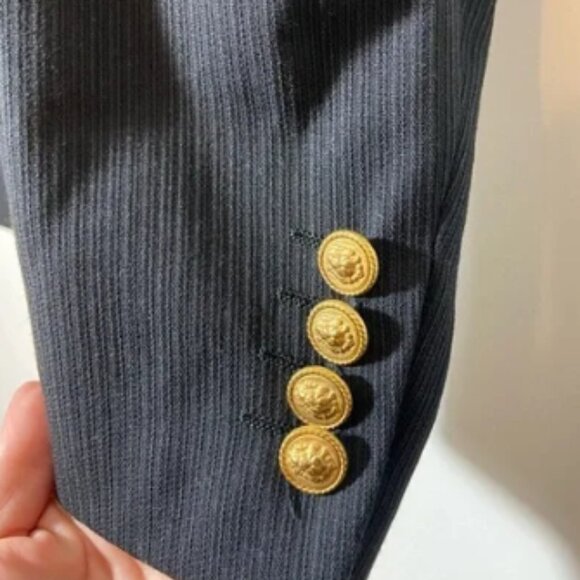 Trabaldo Togna Sergio Valentino Gold Lion Buttons Men's Suit Jacket Blazer 42 L - Picture 6 of 12